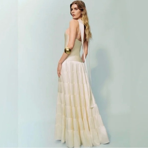 Reformation Agnes Dress with Scarf (Size 2) - Worn once - used, like new! - Picture 2 of 11